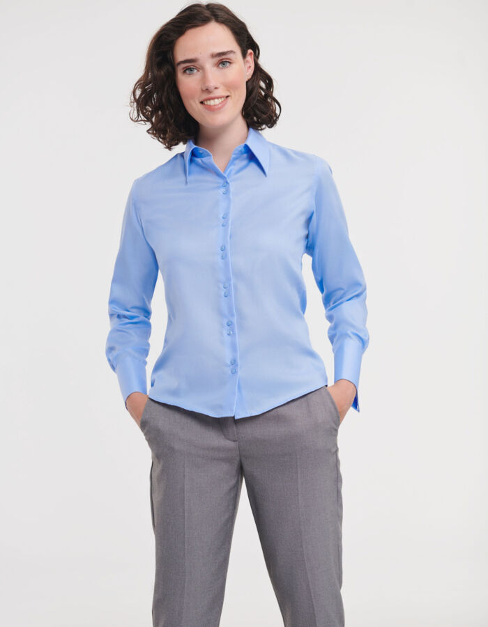 Russell Collection Ladies' Long Sleeve Ultimate Non-Iron Shirt 956F Ladies' Long Sleeve Ultimate Non-Iron Shirt Thumbnail