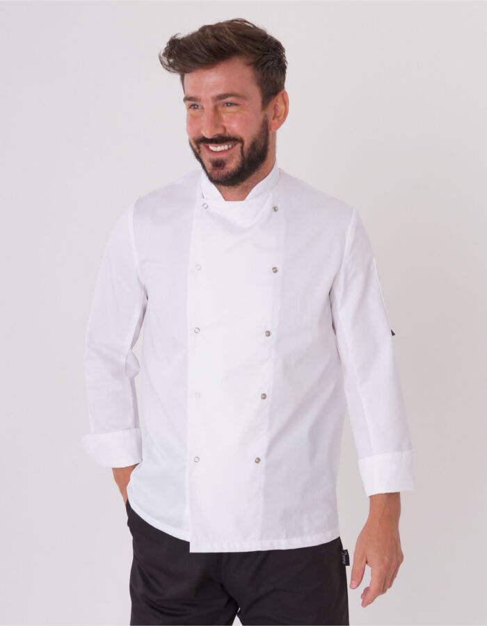 Dennys Long Sleeve Chef's Jacket (WH) DD08 Long Sleeve Chef's Jacket (WH) Thumbnail