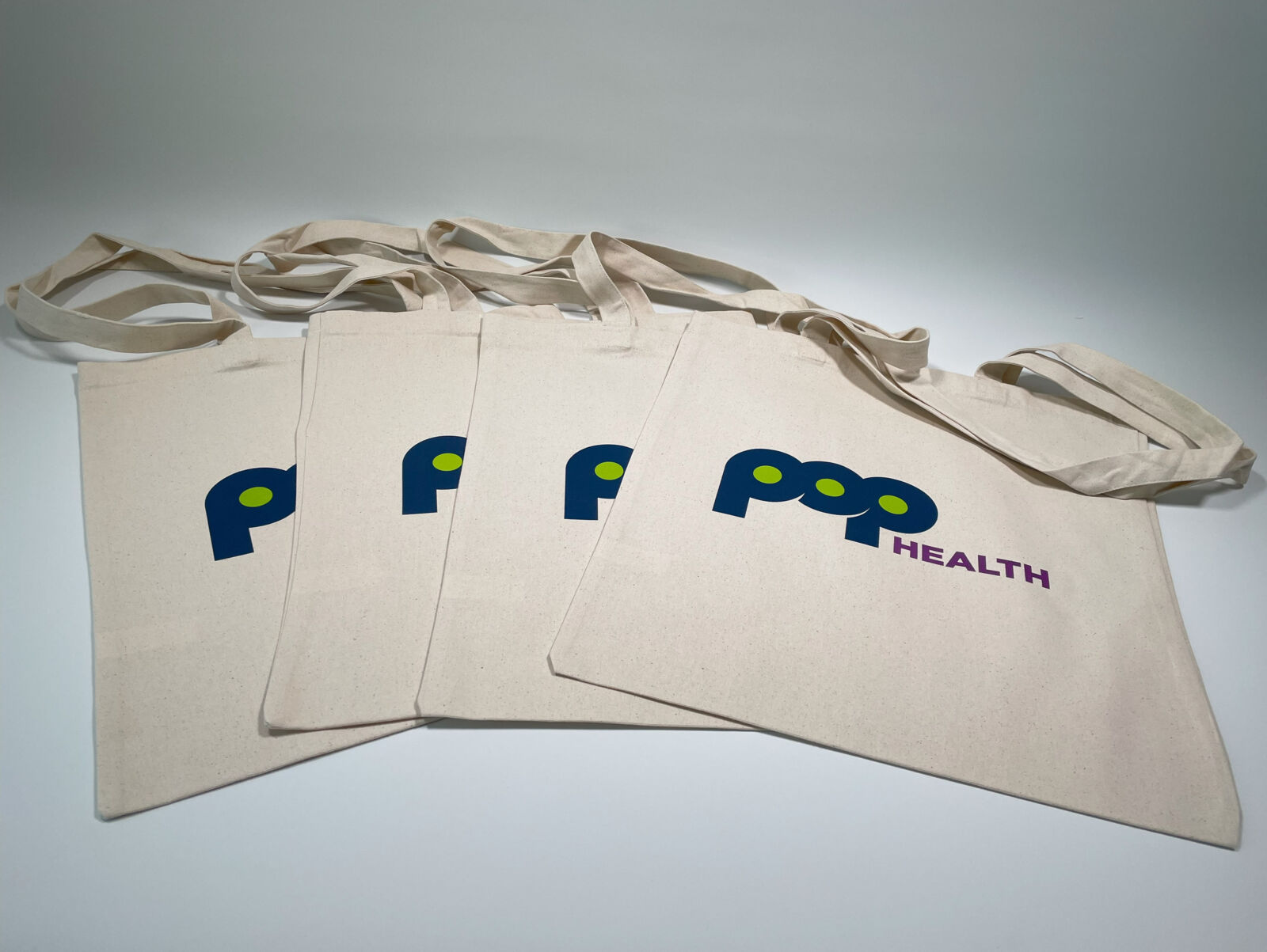 Natural tote bag with printed design