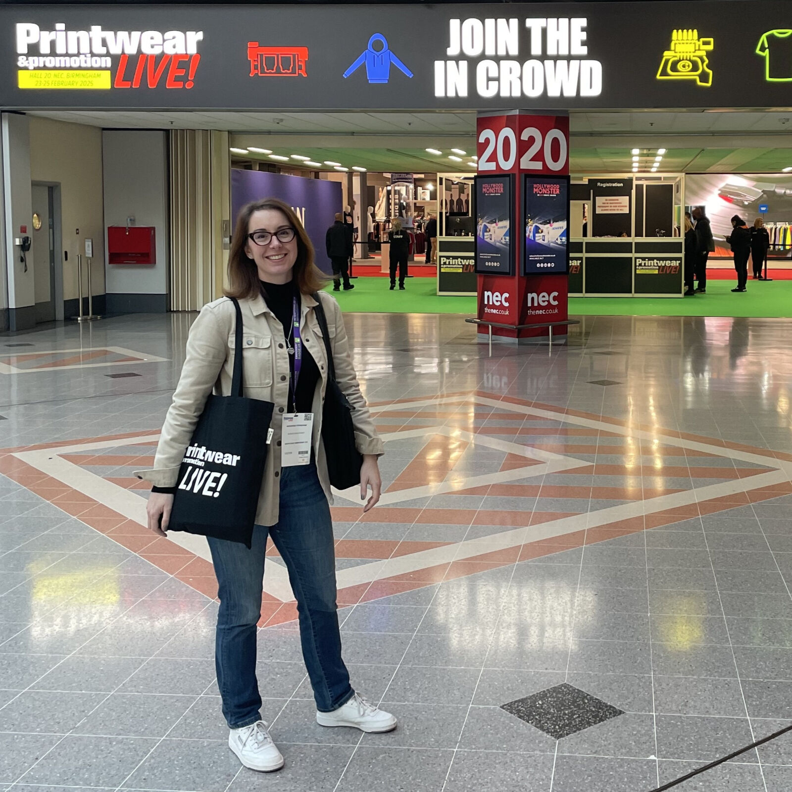 Alexandra at the Printwear live show