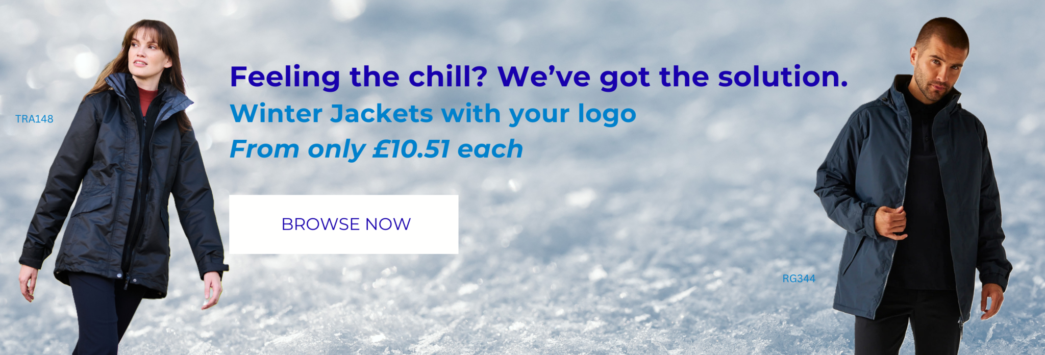 Winter jackets banner