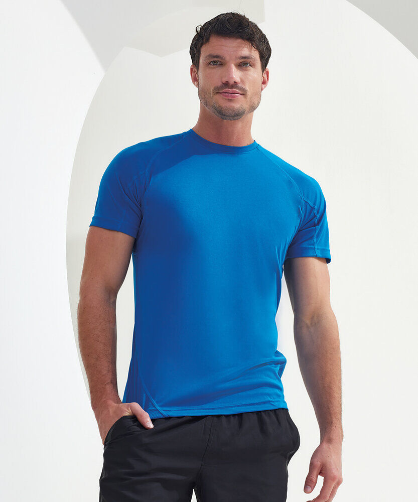 Blue_performance_sports_t-shirt_suitable_printing
