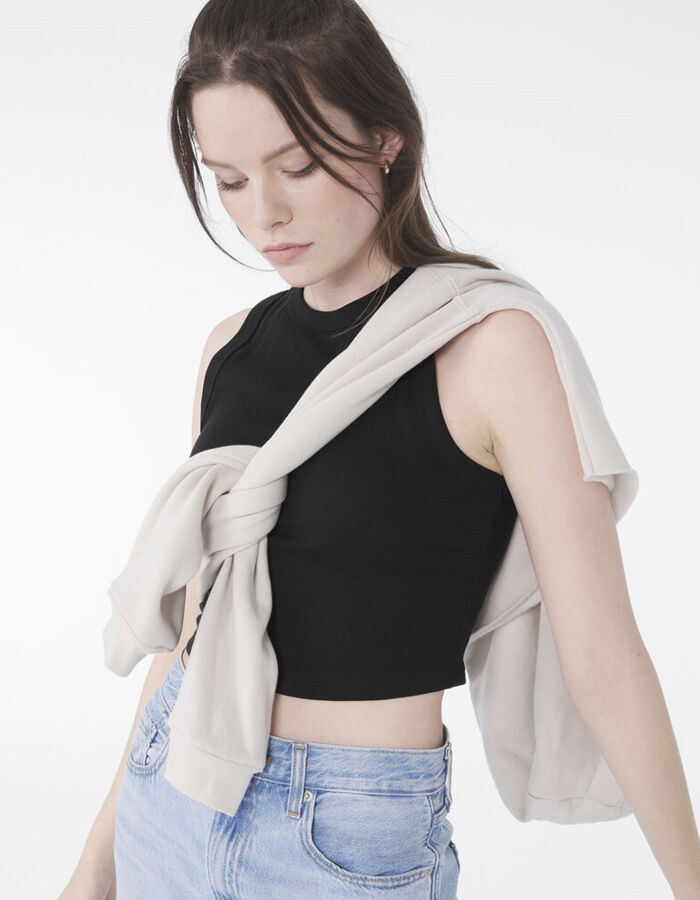 Bella + Canvas Women’s micro rib muscle crop tank BE140 Women’s micro rib muscle crop tank Thumbnail