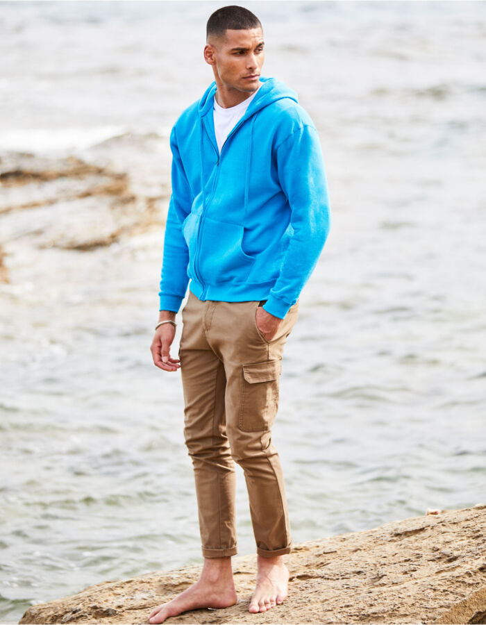Fruit of the Loom Men's Classic Hooded Sweat Jacket 62062 Men's Classic Hooded Sweat Jacket Thumbnail