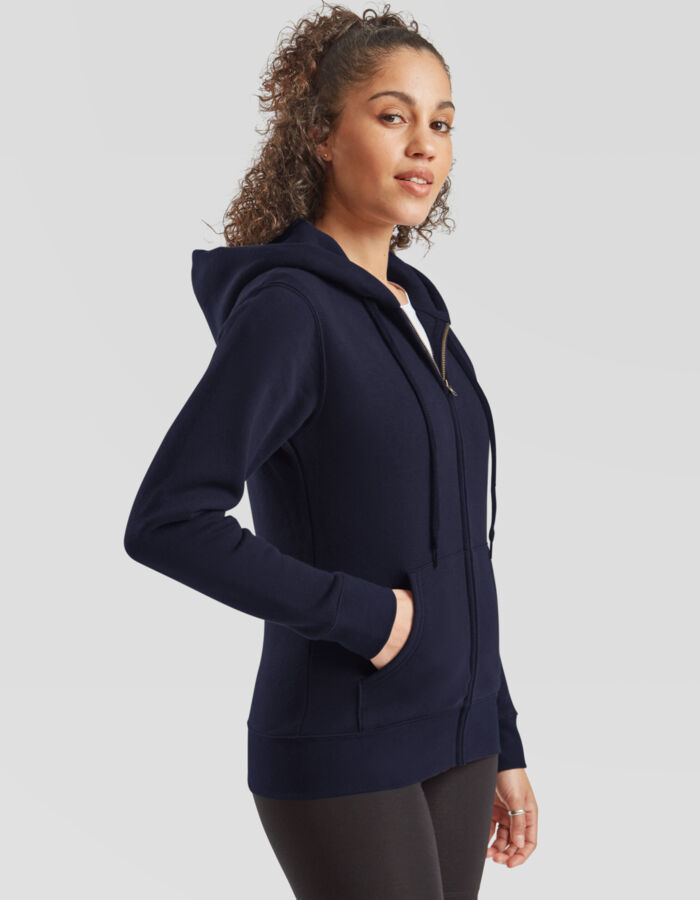 Fruit of the Loom Ladies' Premium Hooded Sweat Jacket 62118 Ladies' Premium Hooded Sweat Jacket Thumbnail