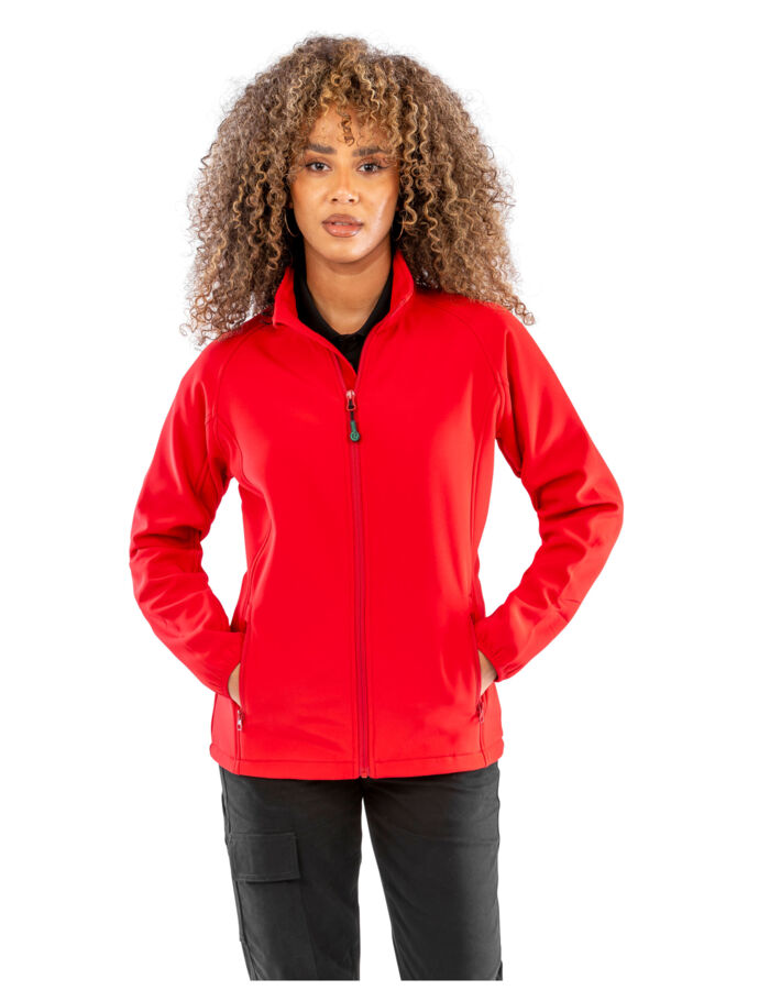 Result Genuine Recycled Ladies' Recycled 2-Layer Printable Softshell R901F Ladies' Recycled 2-Layer Printable Softshell Thumbnail