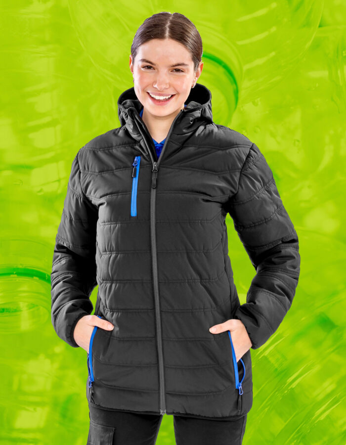 Result Genuine Recycled Black Padded Winter Jacket  R240X Black Padded Winter Jacket  Thumbnail