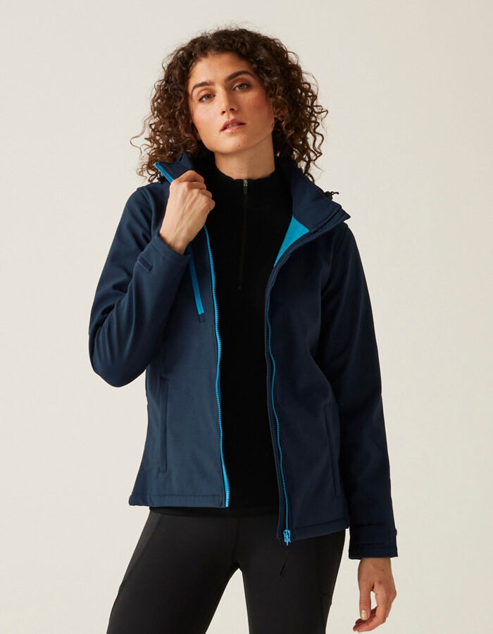 Regatta Professional Women's venturer 3-layer hooded softshell jacket RG153 Women's venturer 3-layer hooded softshell jacket Thumbnail