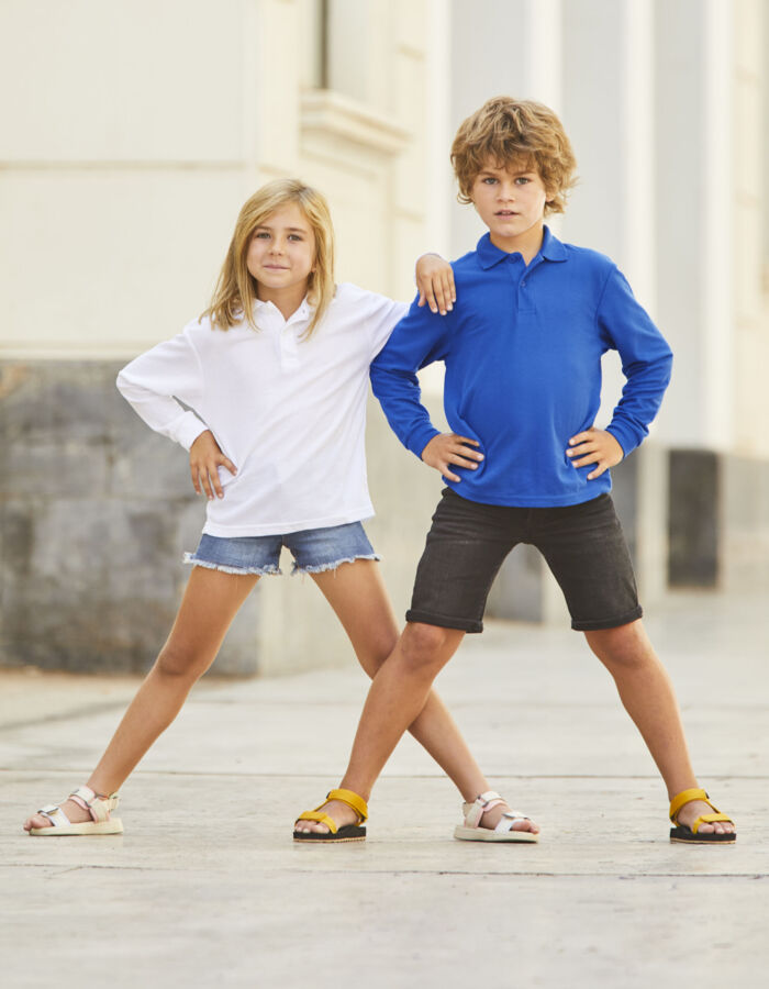 Kid's 65/35 L/Sleeve Polo Thumbnail