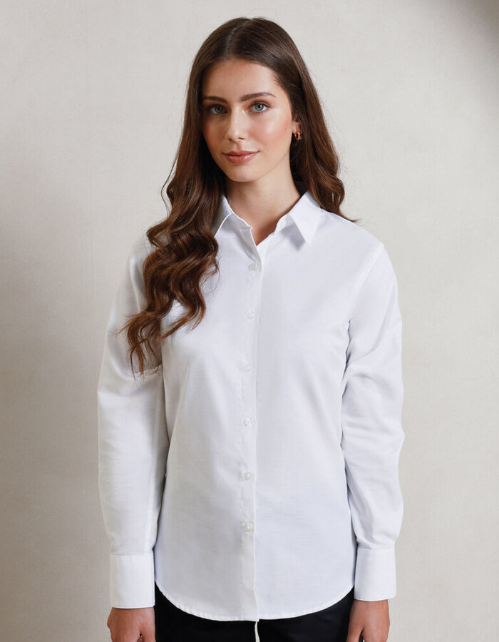 Premier Women's signature Oxford long sleeve shirt PR334 Women's signature Oxford long sleeve shirt Thumbnail