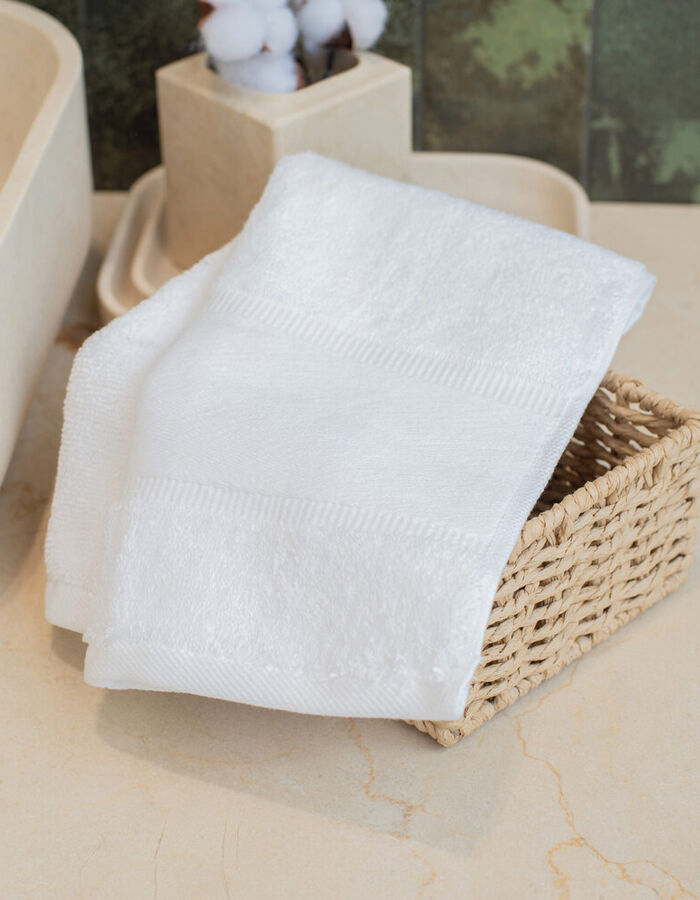 Towel City Organic guest towel with printable border TC505 Organic guest towel with printable border Thumbnail