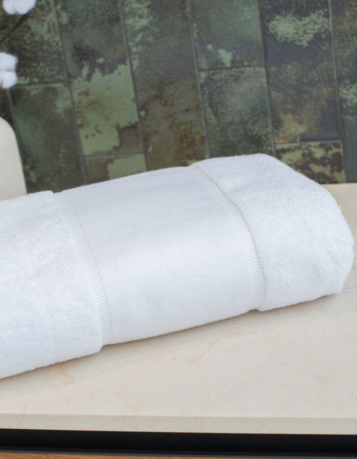 Towel City Organic bath sheet with printable border TC506 Organic bath sheet with printable border Thumbnail