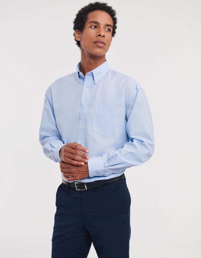Russell Collection Men's Long Sleeve Classic Oxford Shirt 932M Men's Long Sleeve Classic Oxford Shirt Thumbnail