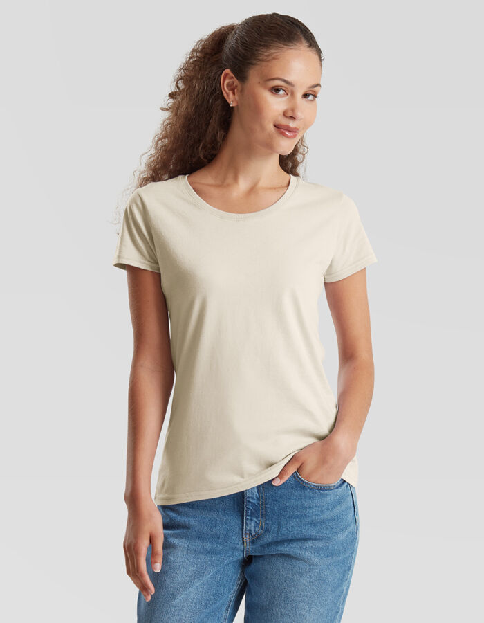 Fruit of the Loom Ladies' Iconic 195 100% Cotton Premium T-Shirt 61424 Ladies' Iconic 195 100% Cotton Premium T-Shirt Thumbnail