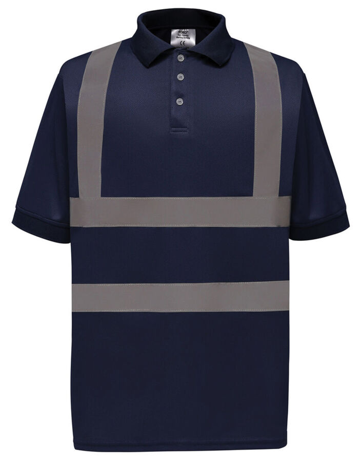 Yoko Hi-vis short sleeve polo (HVJ210) YK020 Hi-vis short sleeve polo (HVJ210) Thumbnail