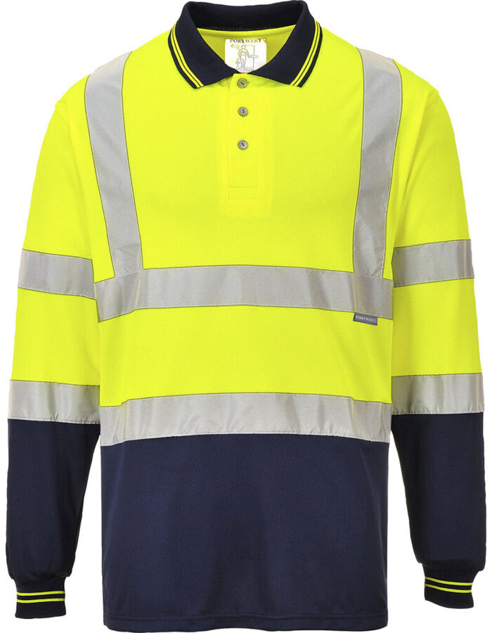 Portwest Two-tone long sleeve polo (S279) PW112 Two-tone long sleeve polo (S279) Thumbnail