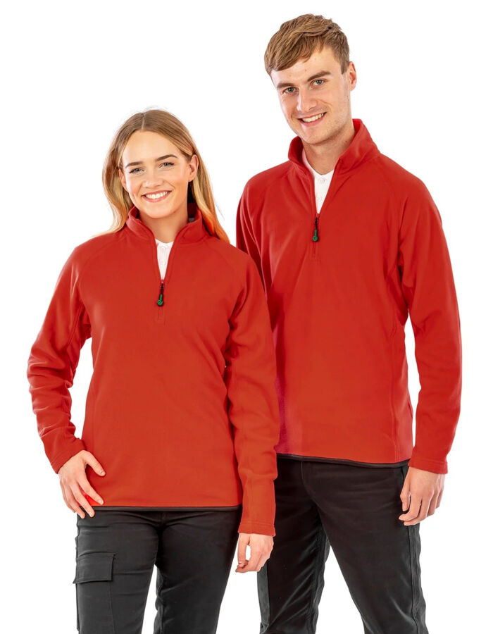 Result Genuine Recycled Recycled Unisex 1/4 Zip Microfleece Top R905X Recycled Unisex 1/4 Zip Microfleece Top Thumbnail