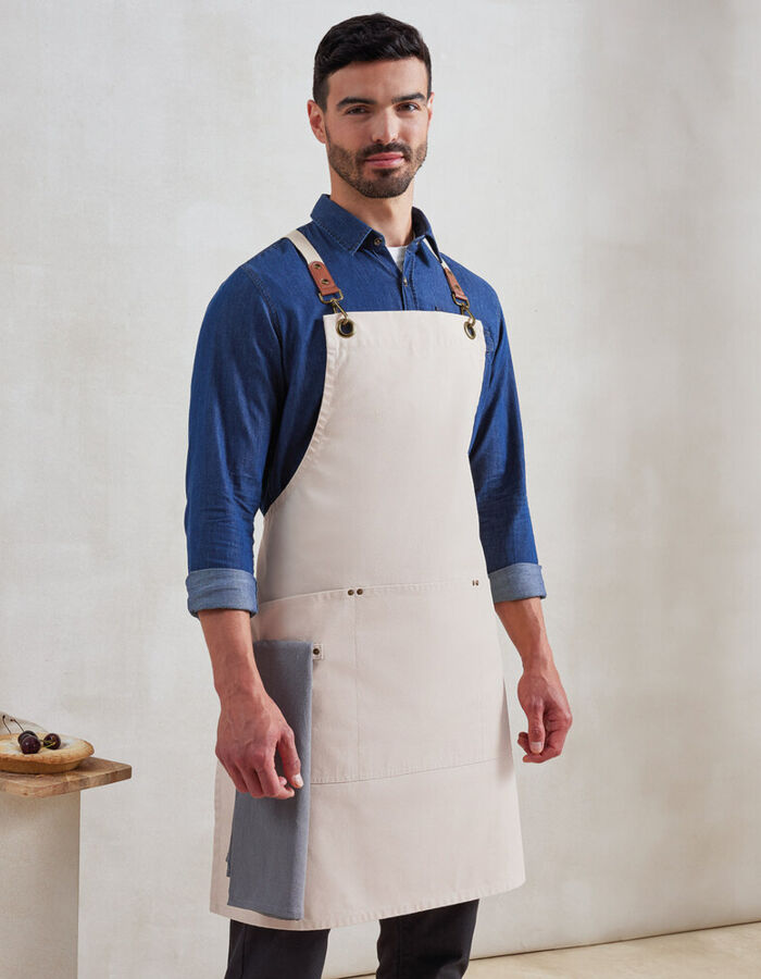 Clip ‘n’ Clasp cross-back bib apron Thumbnail