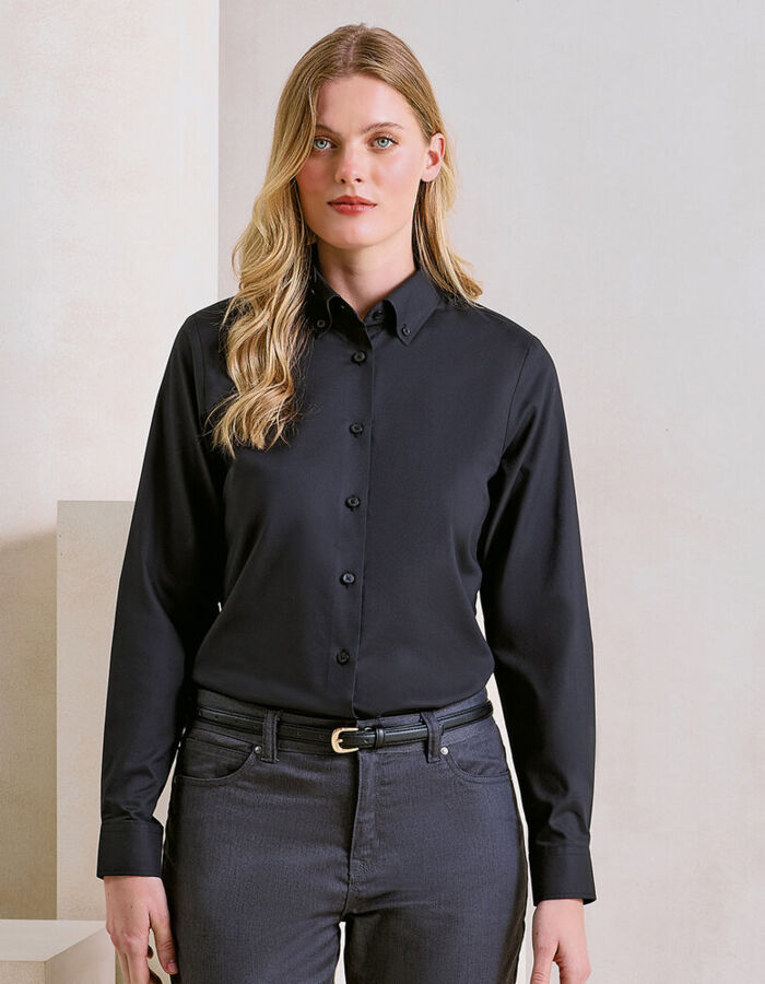 Premier Women’s ‘Supreme’ Oxford long sleeve shirt PR384 Women’s ‘Supreme’ Oxford long sleeve shirt Thumbnail