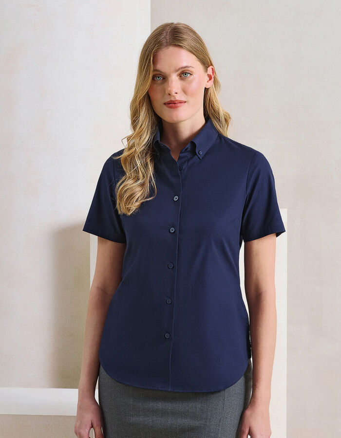 Premier Women’s ‘Supreme’ Oxford short sleeve shirt PR386 Women’s ‘Supreme’ Oxford short sleeve shirt Thumbnail