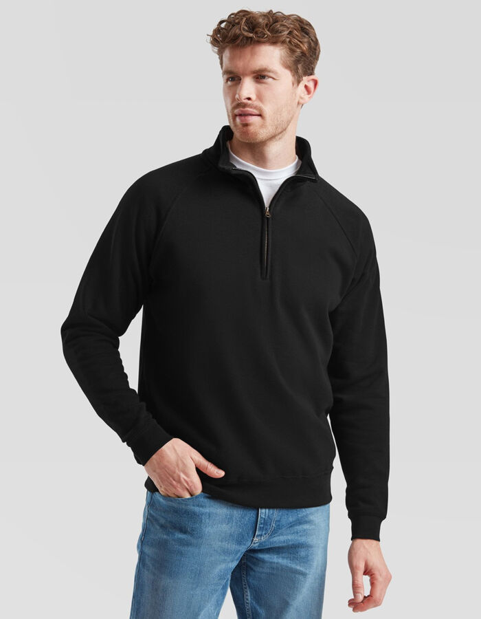 Fruit of the Loom Men's Classic Zip Neck Sweat 62114 Men's Classic Zip Neck Sweat Thumbnail