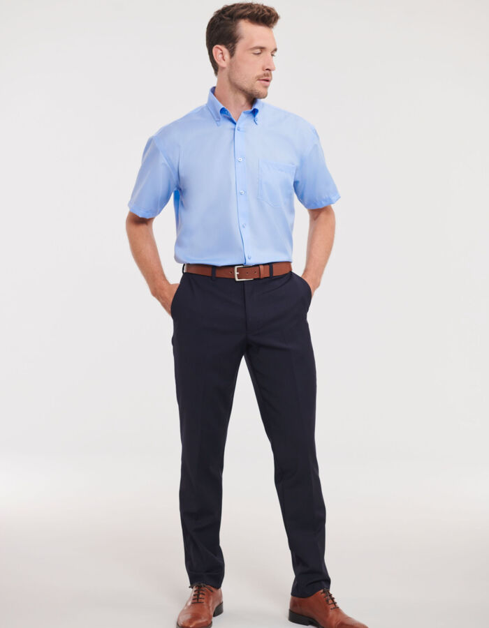Russell Collection Men's Short Sleeve Classic Ultimate Non-Iron Shirt 957M Men's Short Sleeve Classic Ultimate Non-Iron Shirt Thumbnail
