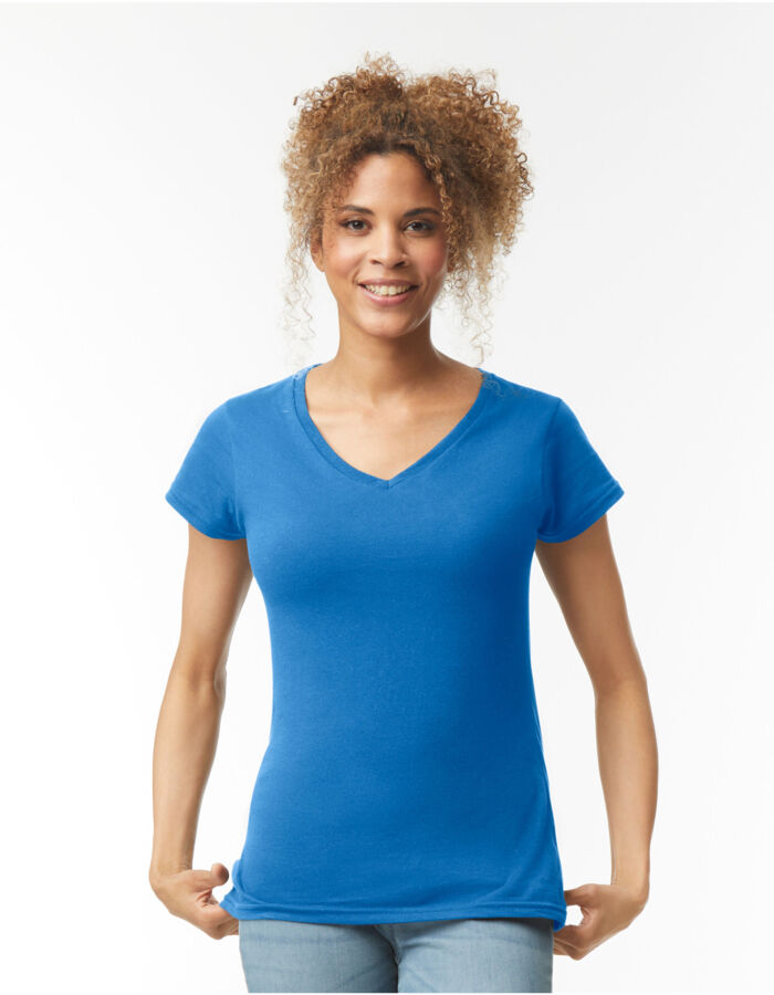 Gildan Softstyle® Ladies' V-Neck T-Shirt 64V00L Softstyle® Ladies' V-Neck T-Shirt Thumbnail