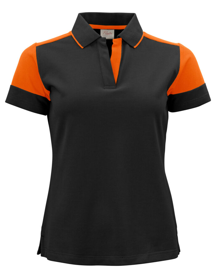 Industrial 2-Tone Ladies Polo Shirt Thumbnail