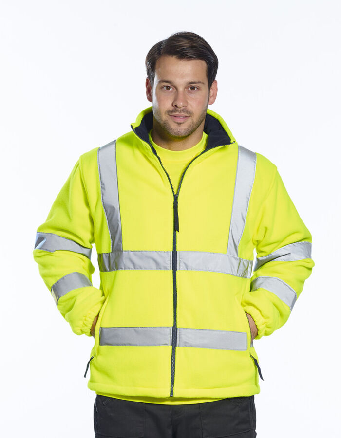 Hi-vis mesh-lined fleece (F300) Thumbnail