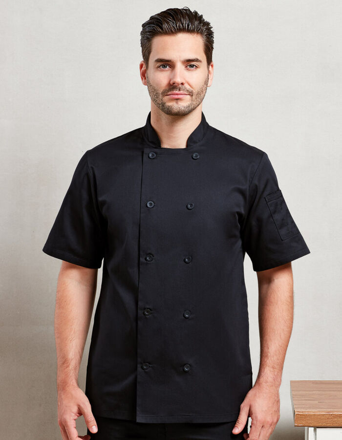 Short sleeve chef’s jacket Thumbnail