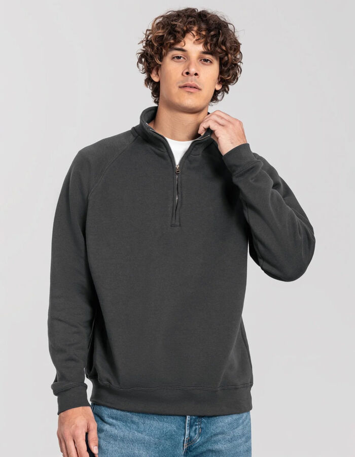 Iconic Premium Zip Neck Sweat Thumbnail