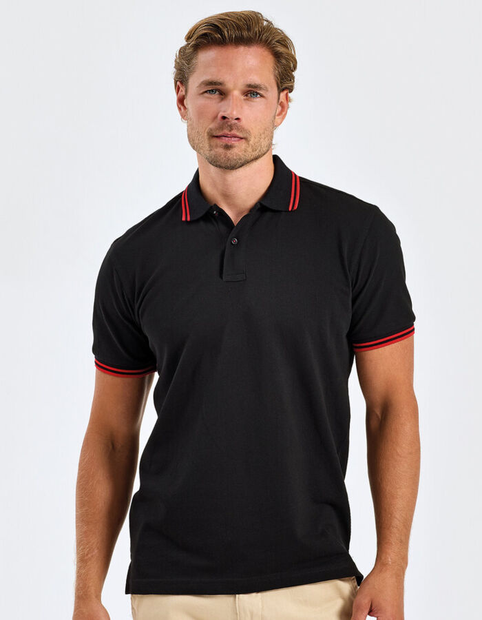 Men's classic fit tipped polo Thumbnail