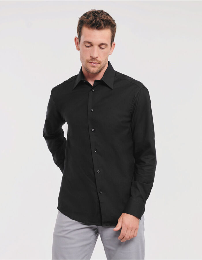 Men's Long Sleeve Tailored Oxford Shirt Thumbnail