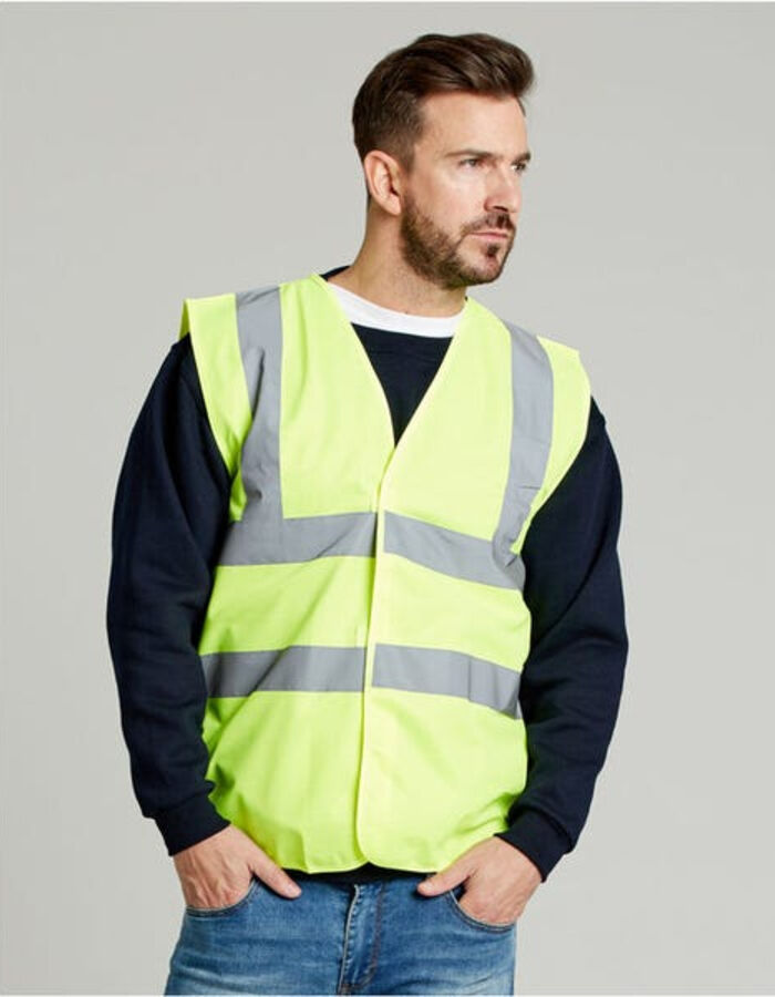 UCC 4-Band Safety Waistcoat (Yellow) Thumbnail