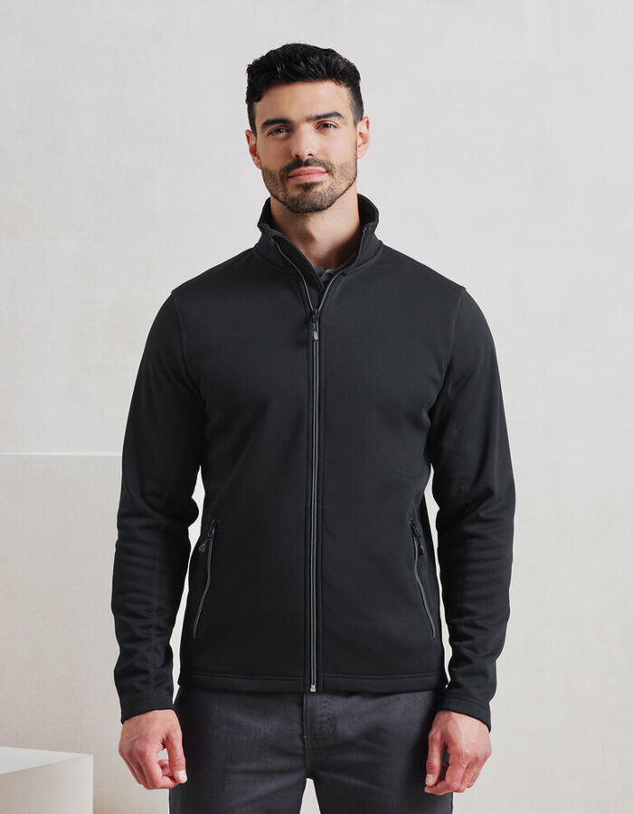Men's spun dyed sustainable zip-through sweatshirt Thumbnail